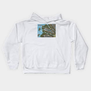 Map of the Duchy of Cloven Bay Kids Hoodie